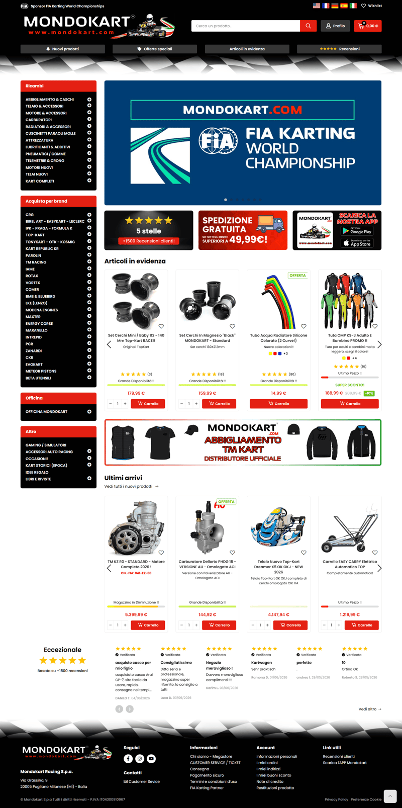 Homepage Mondokart Racing