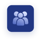 Icona per rappresentare un team dedicato a progetti continuativi