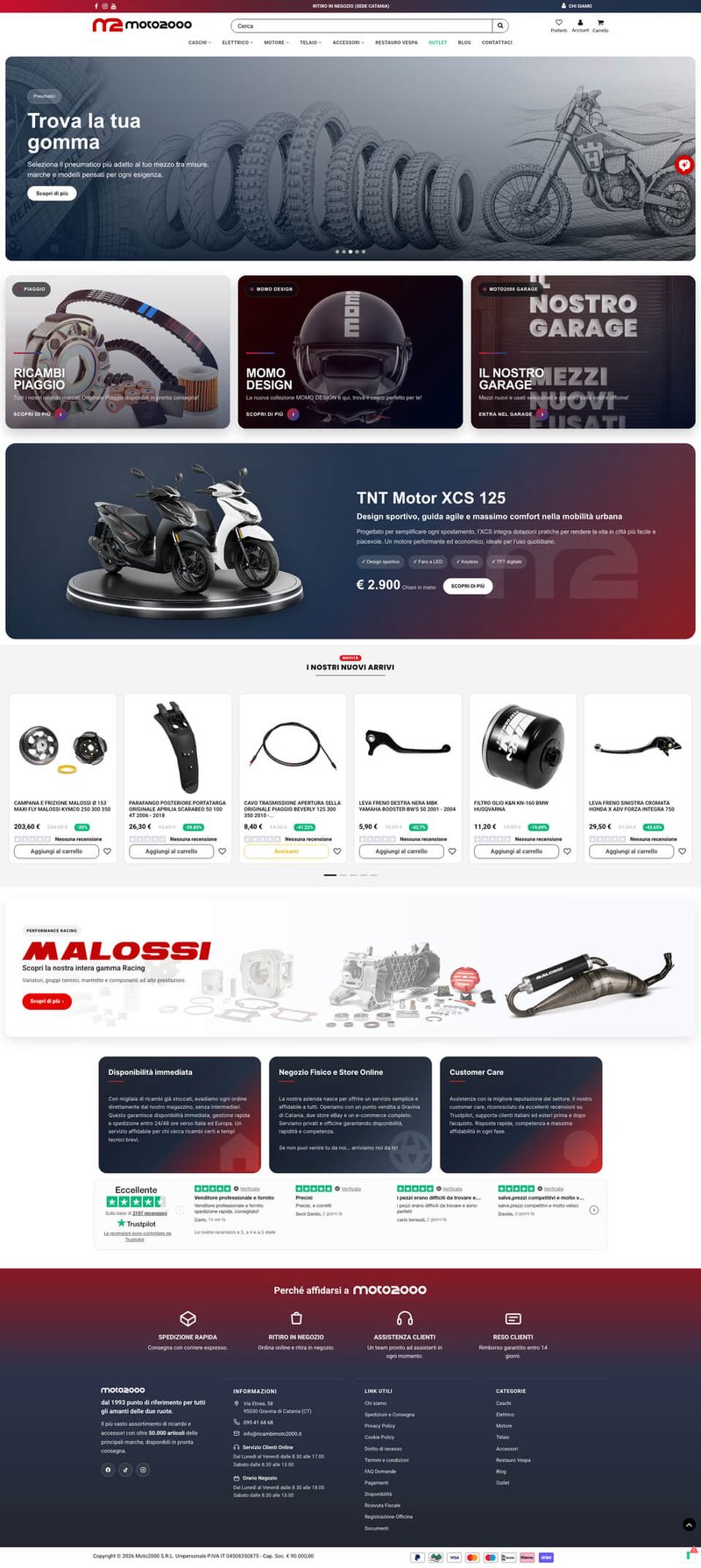 Homepage Ricambi Moto 2000