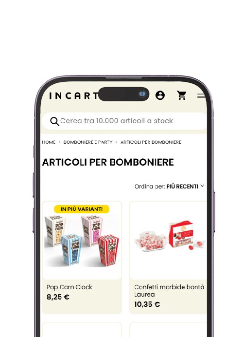 Articoli per bomboniere Incartare