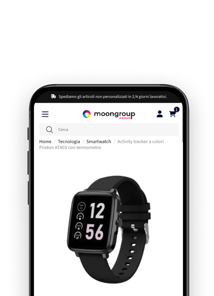 Immagine della pagina Prodotti del sito web di MoonGroup
