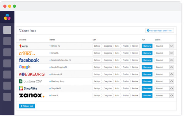 Hostinato gestire Feed XML