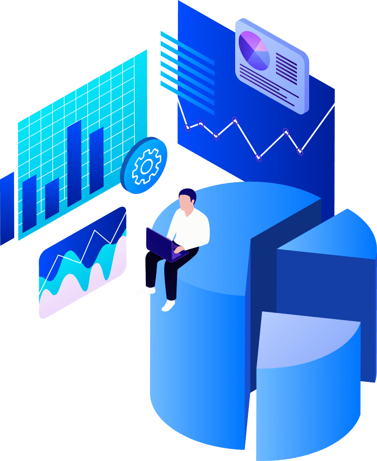 Arte vettoriale che rappresenta la raccolta e l'analisi dei dati per l'ottimizzazione del tasso di conversione (CRO) nell'e-commerce Arte vettoriale che rappresenta la raccolta e l'analisi dei dati per l'ottimizzazione del tasso di conversione (CRO) nell'e-commerce