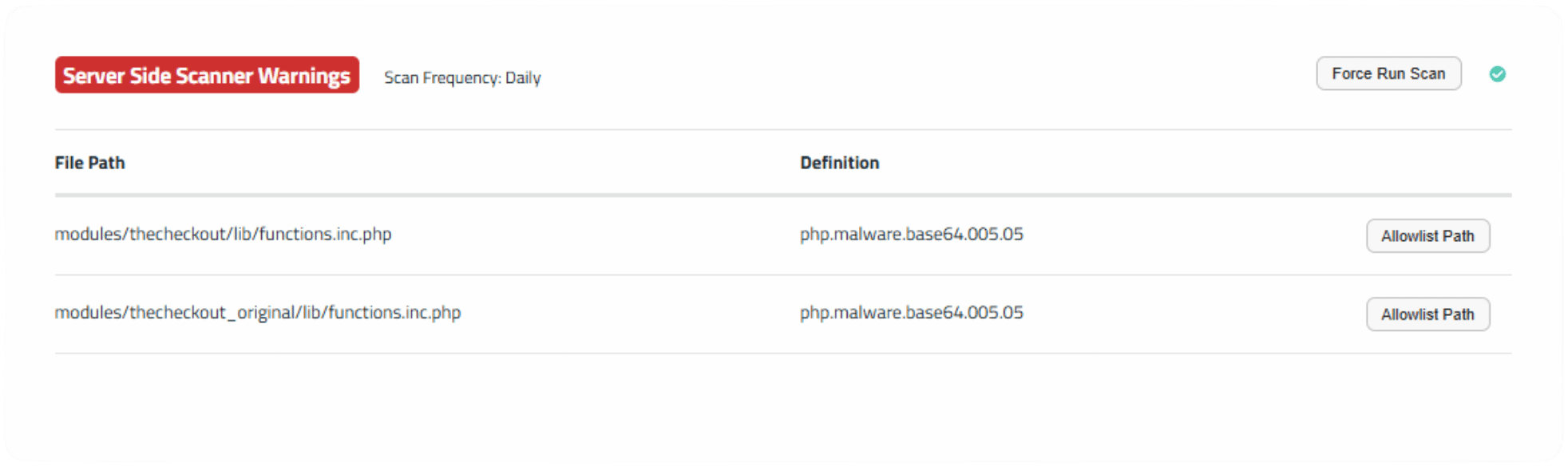 Correzione di vulnerabilità nei moduli