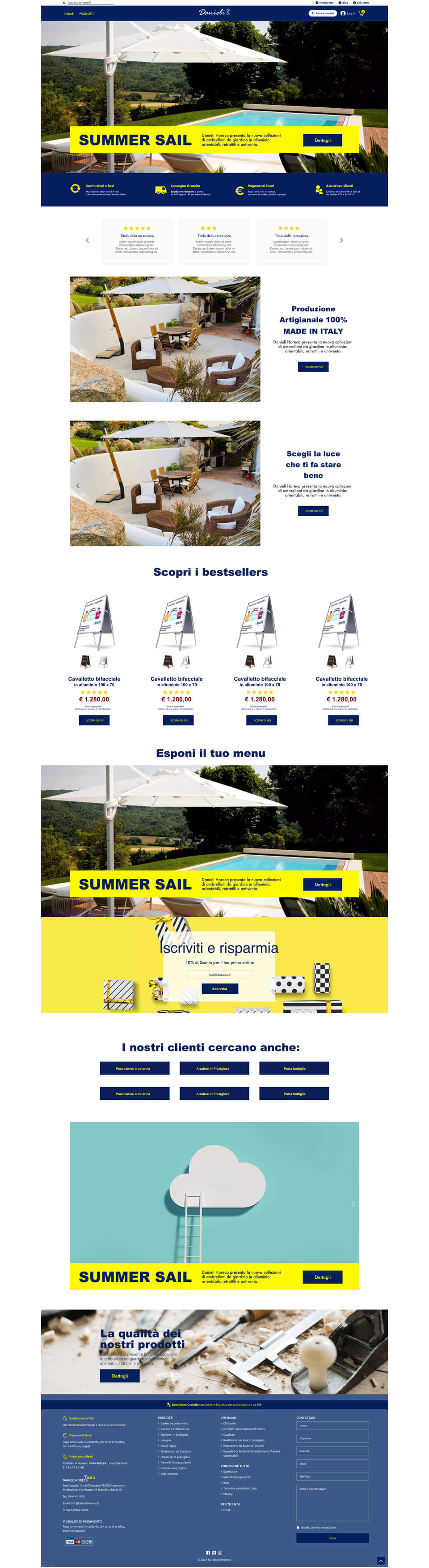 Homepage Danieli Horeca