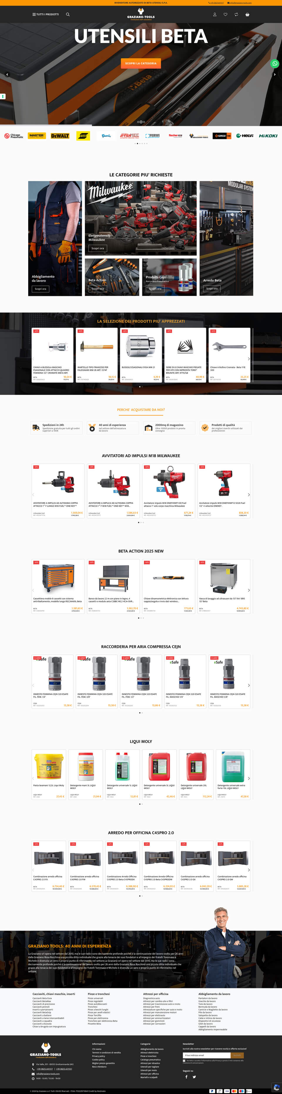 Homepage Graziano Tools